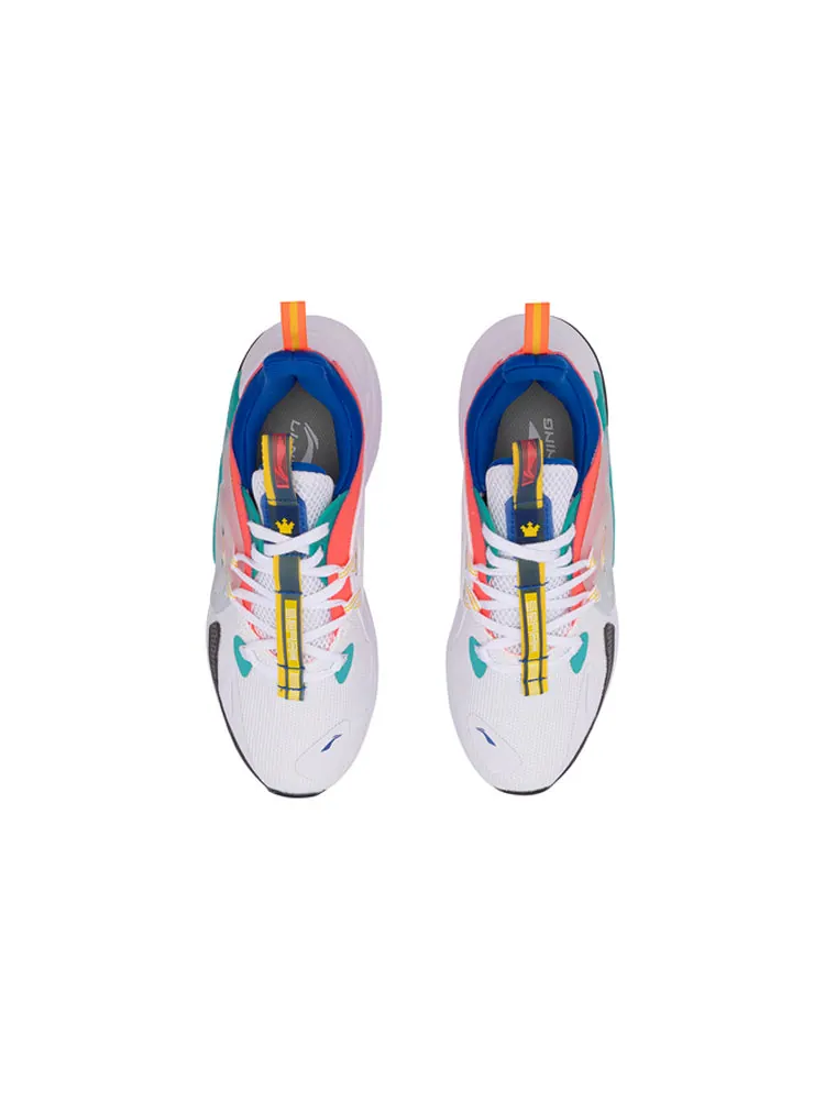 Кроссовки (WMNS) Li-Ning XingHuo Sport Leisure 'White Orange Blue' — изображение 4 из 5, синий