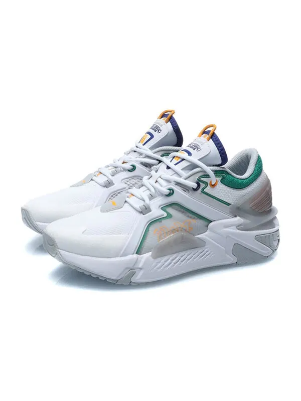 Кроссовки 001 ti Li-Ning — изображение 3 из 4, белый/серый/зеленый
