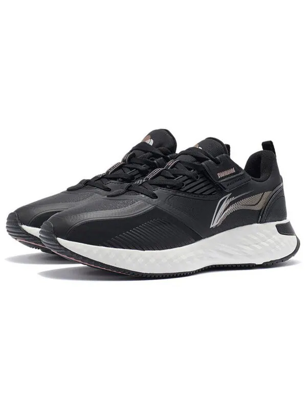 Кроссовки (WMNS) Li-Ning Plus 'Black White' — изображение 3 из 4, черный