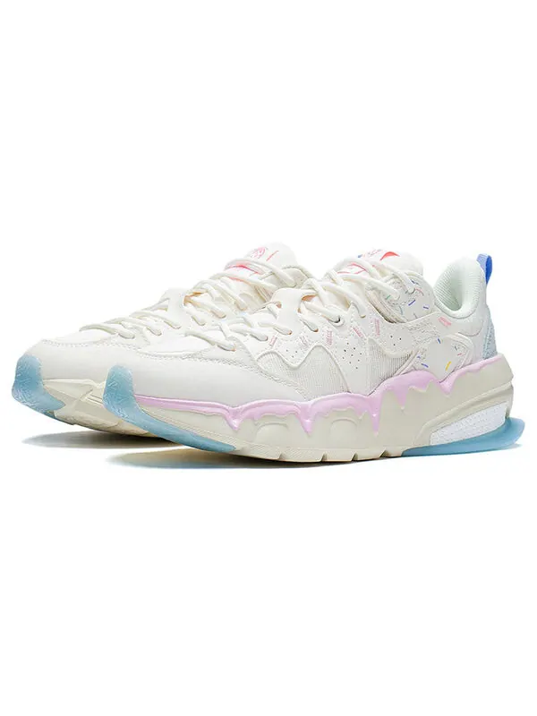 Кроссовки flex спортивная обувь Li-Ning — изображение 3 из 4, бежевый/синий/фиолетовый