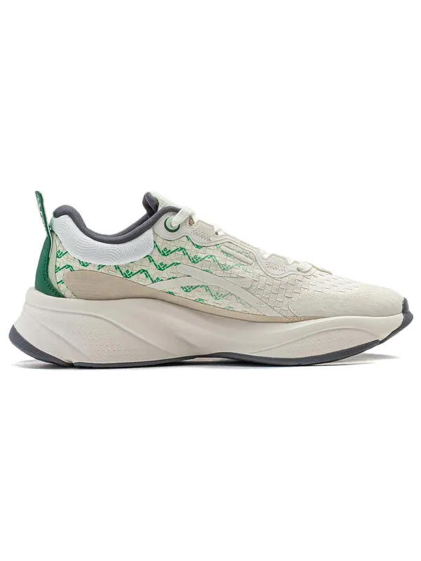 Кроссовки мягкие Li-Ning — изображение 2 из 4, белый/зеленый/бежевый