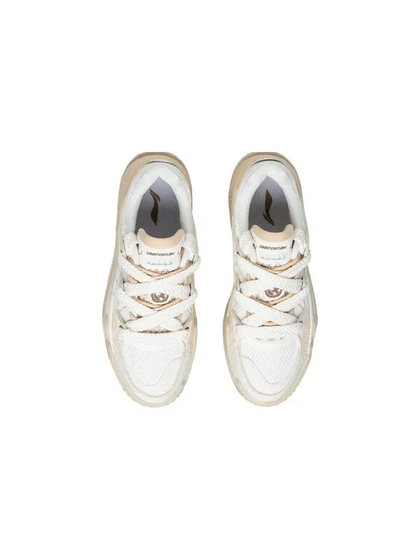 Кроссовки cf flash star 2.0 Li-Ning — изображение 4 из 4, белый/светлый коричневый