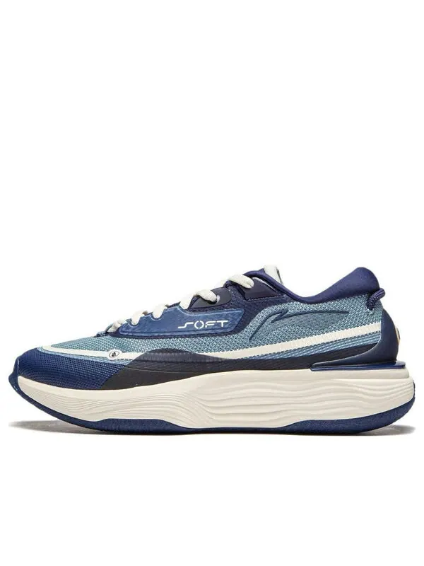 Кроссовки x xiao zhan мягкие теплые Li-Ning — изображение 1 из 4, темно-синий/бежевый