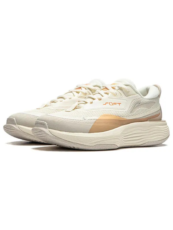 Кроссовки мягкие теплые Li-Ning — изображение 4 из 4, белый/бежевый/оранжевый