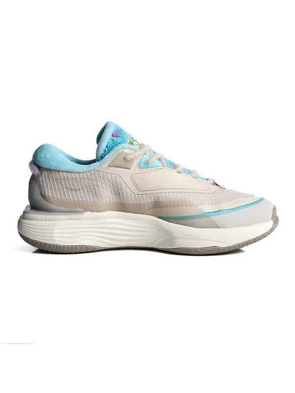 Кроссовки мягкие теплые Li-Ning — изображение 3 из 4, синий/бежевый