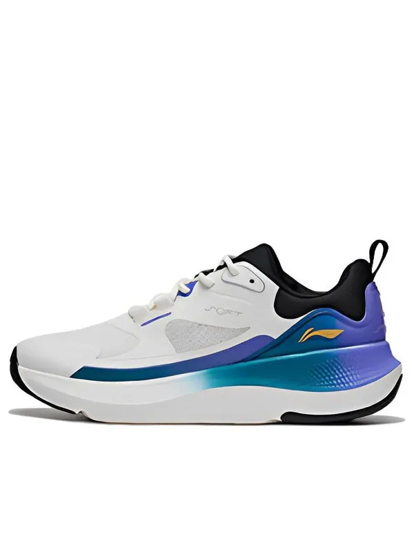 Кроссовки мягкие гоу Li-Ning — изображение 1 из 4, белый/синий/фиолетовый