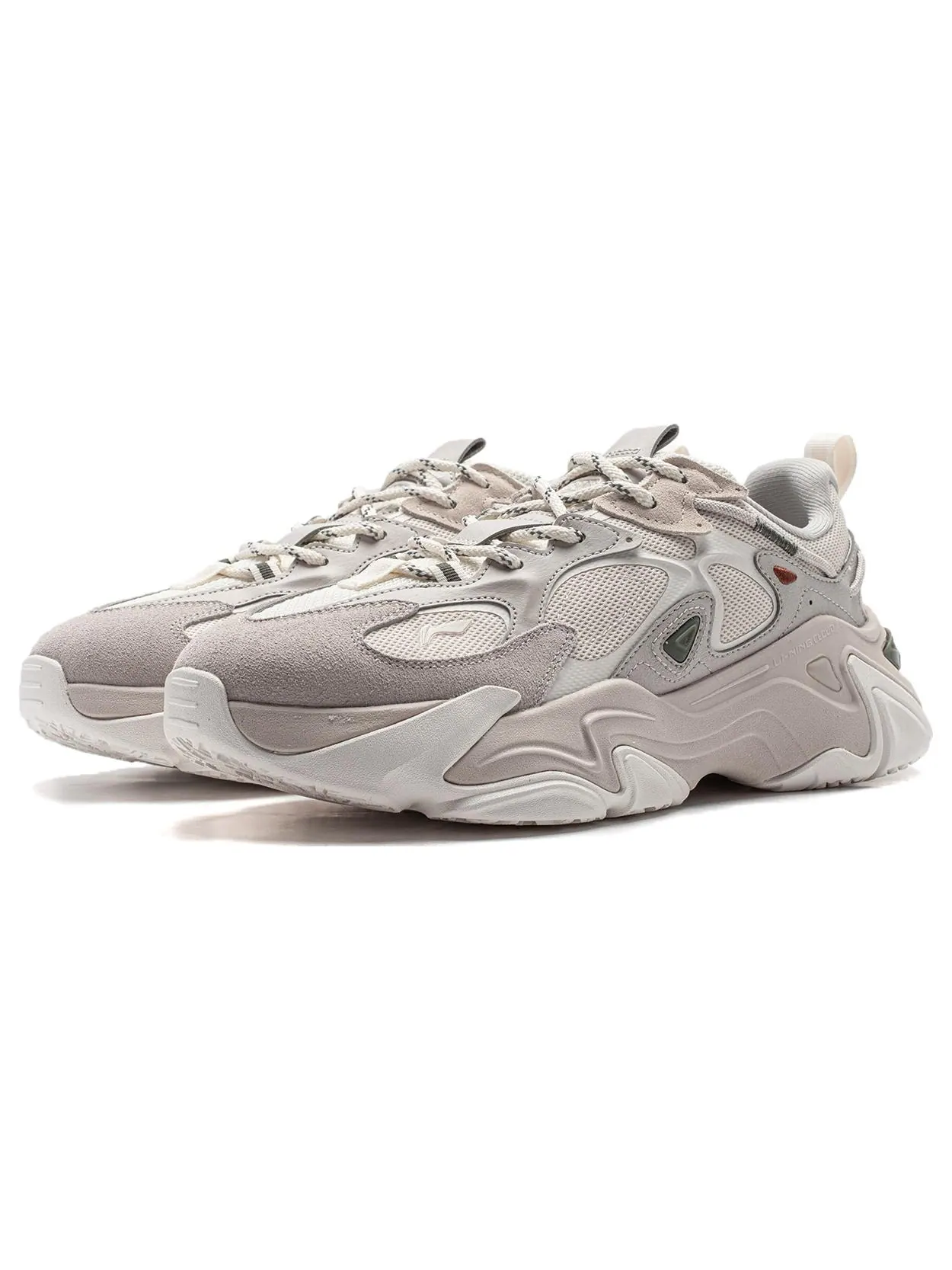 Противоток Li-Ning Qianxingce 2 «Серый бежевый» — изображение 3 из 7, серый/бежевый