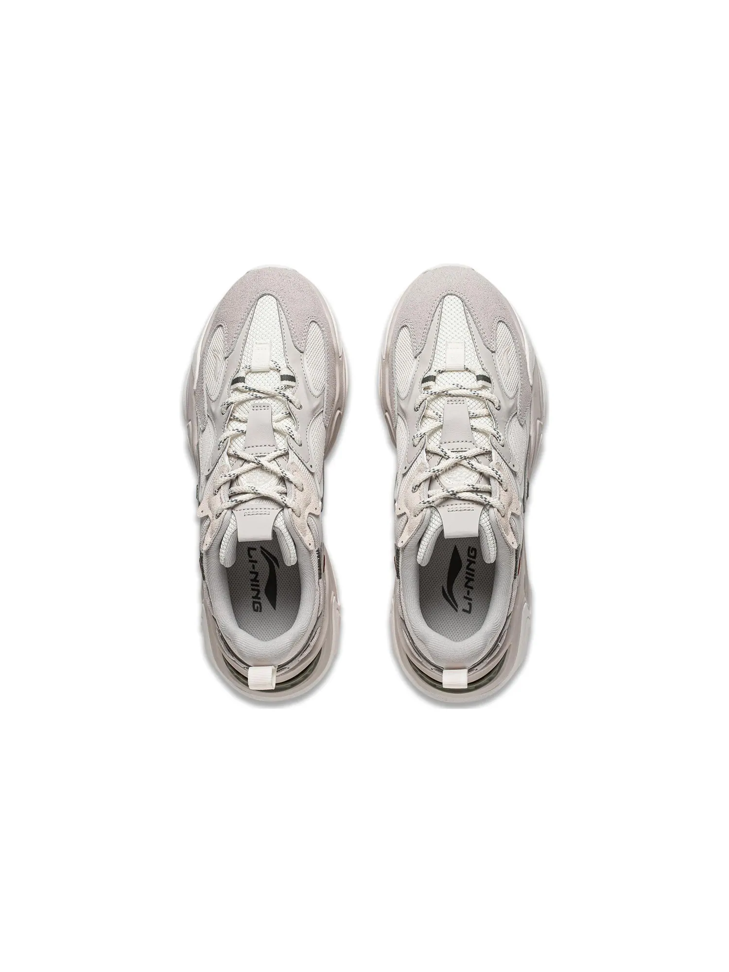 Противоток Li-Ning Qianxingce 2 «Серый бежевый» — изображение 4 из 7, серый/бежевый