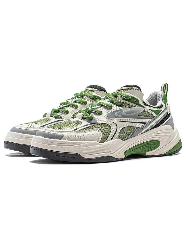 Кроссовки сияющая звезда 2 Li-Ning — изображение 3 из 4, белый/серый/зеленый