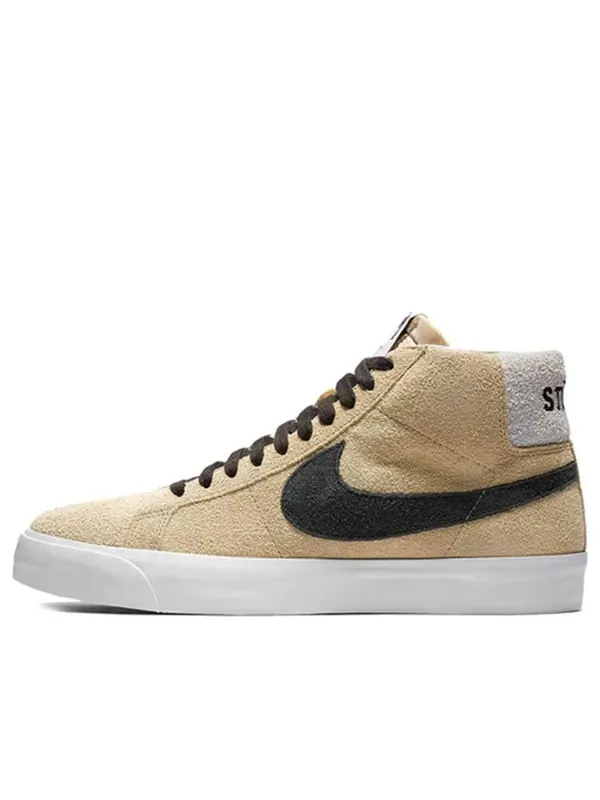 Кроссовки x stussy sb blazer mid 'midwest gold' Nike — изображение 1 из 4, бежевый