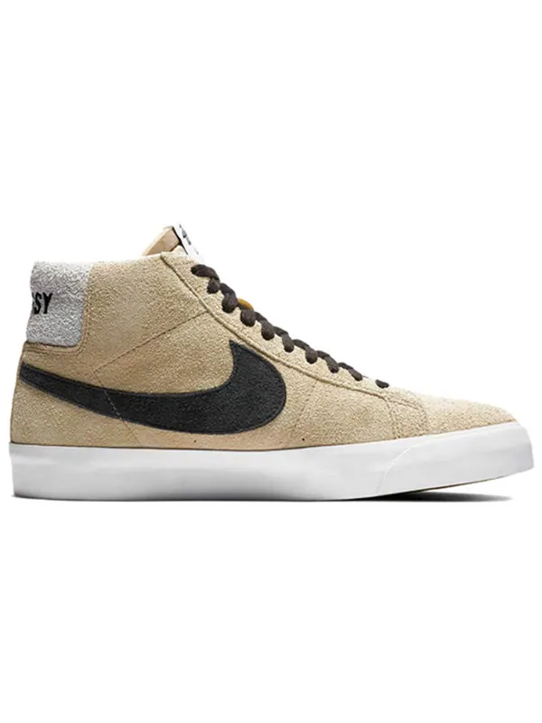 Кроссовки x stussy sb blazer mid 'midwest gold' Nike — изображение 2 из 4, бежевый
