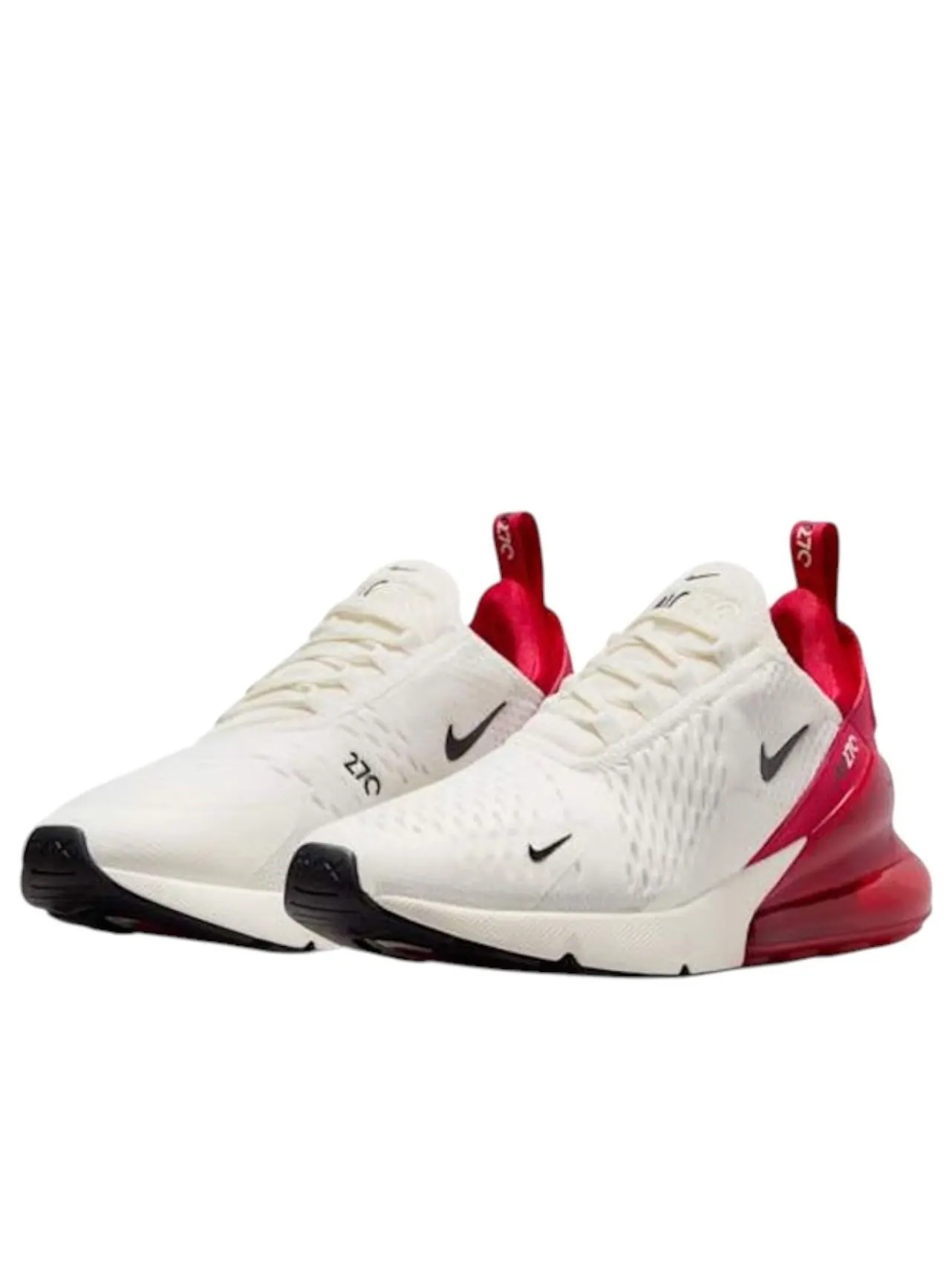 (WMNS) Nike Air Max 270 'Sail Gym Red' — изображение 2 из 4, красный/черный