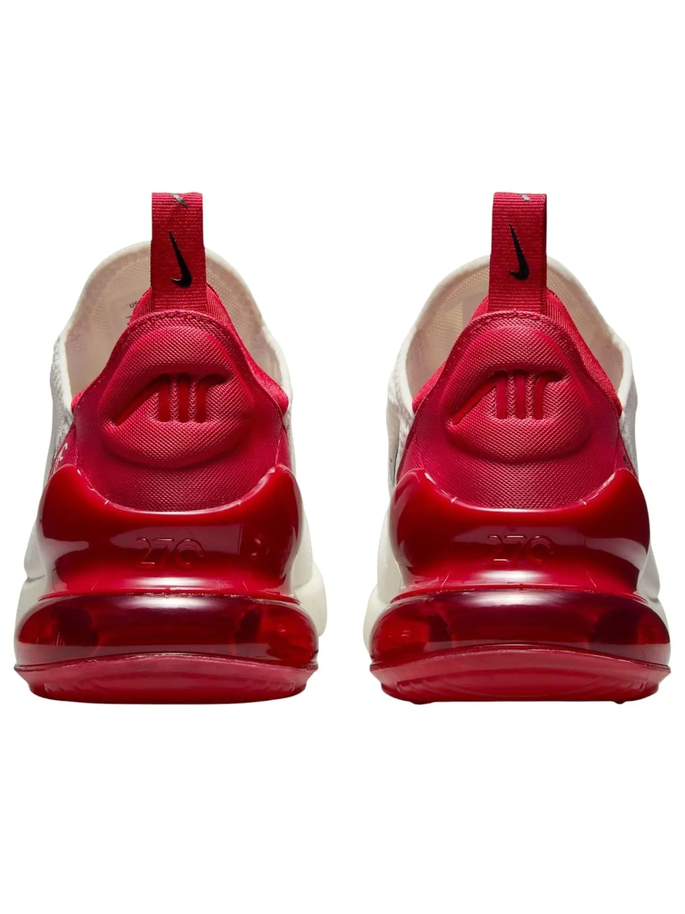 (WMNS) Nike Air Max 270 'Sail Gym Red' — изображение 3 из 4, красный/черный