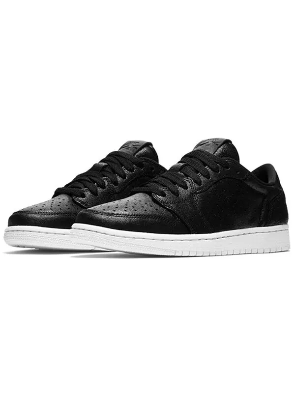 Кроссовки 1 ретро низкие Air Jordan — изображение 3 из 4, черный белый