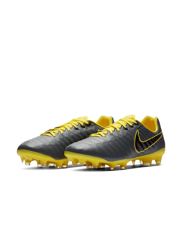 Кроссовки Tiempo Legend 7 Pro FG Nike — изображение 3 из 4, серый/желтый
