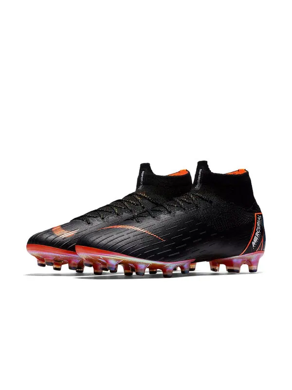 Кроссовки mercurial superfly 6 elite ag искусственная трава Nike — изображение 4 из 4, черный/оранжевый