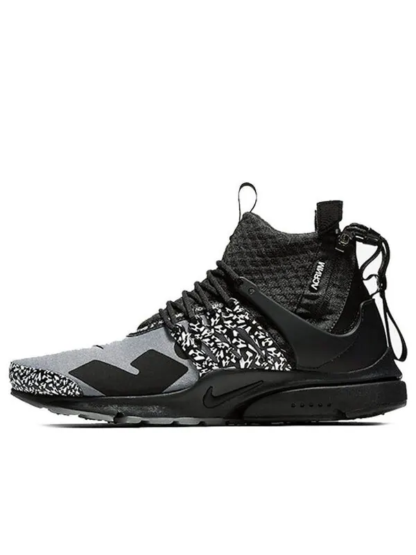 Кроссовки аббревиатура x air presto mid Nike — изображение 1 из 4, серый/черный/белый