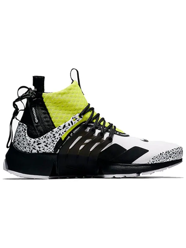 Кроссовки аббревиатура x air presto mid Nike — изображение 2 из 4, белый/желтый/черный