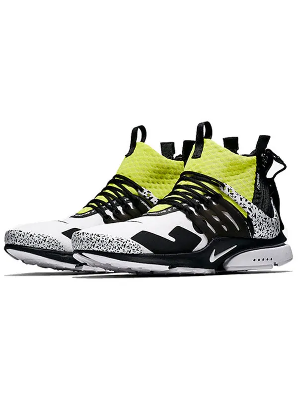 Кроссовки аббревиатура x air presto mid Nike — изображение 3 из 4, белый/желтый/черный