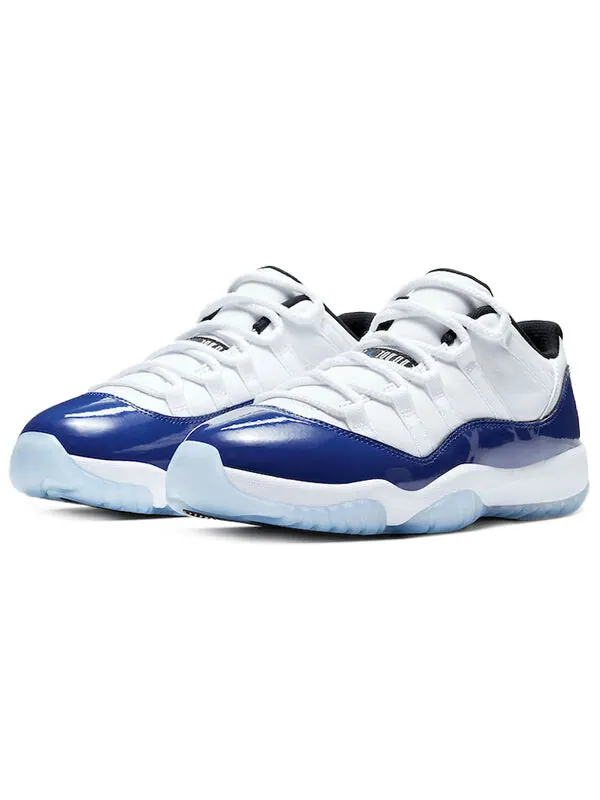 Кроссовки 11 ретро низкие Air Jordan — изображение 3 из 4, белый/черный