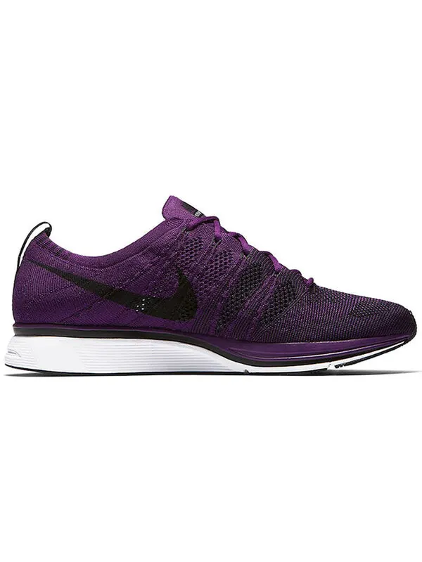 Кроссовки flyknit trainer 2017 Nike, пурпурный — изображение 2 из 4, фиолетовый/черный-белый