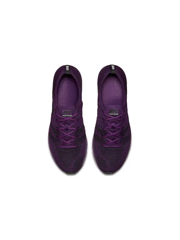 Кроссовки flyknit trainer 2017 Nike, пурпурный — изображение 3 из 4, фиолетовый/черный-белый