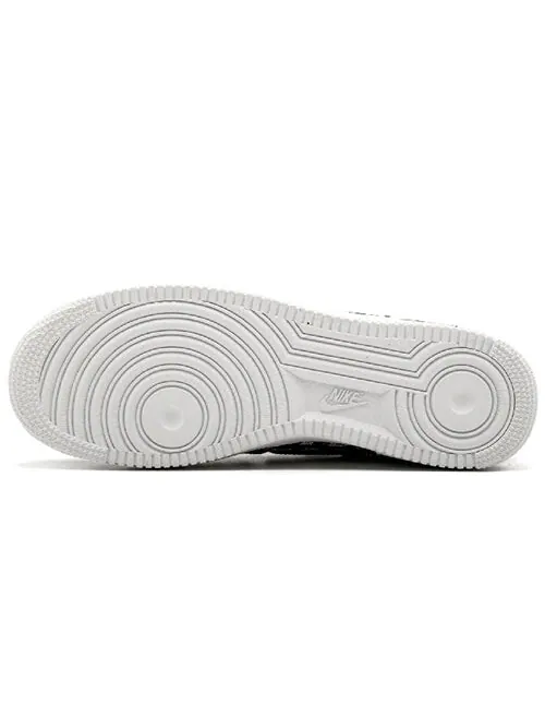 Кроссовки air force 1 low '07 qs 'all over logo black' Nike — изображение 4 из 4, черный/белый