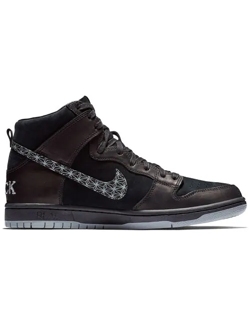 Кроссовки x black bar sb zoom dunk high pro Nike — изображение 2 из 4, черный-серый