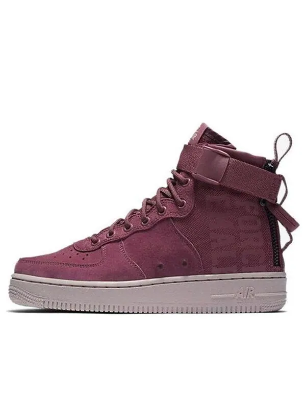Кроссовки sf air force 1 mid 'force is female' Nike — изображение 1 из 4, винтажный винный/розовый