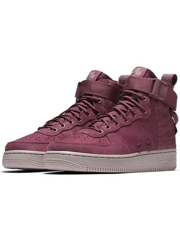 Кроссовки sf air force 1 mid 'force is female' Nike — изображение 3 из 4, винтажный винный/розовый