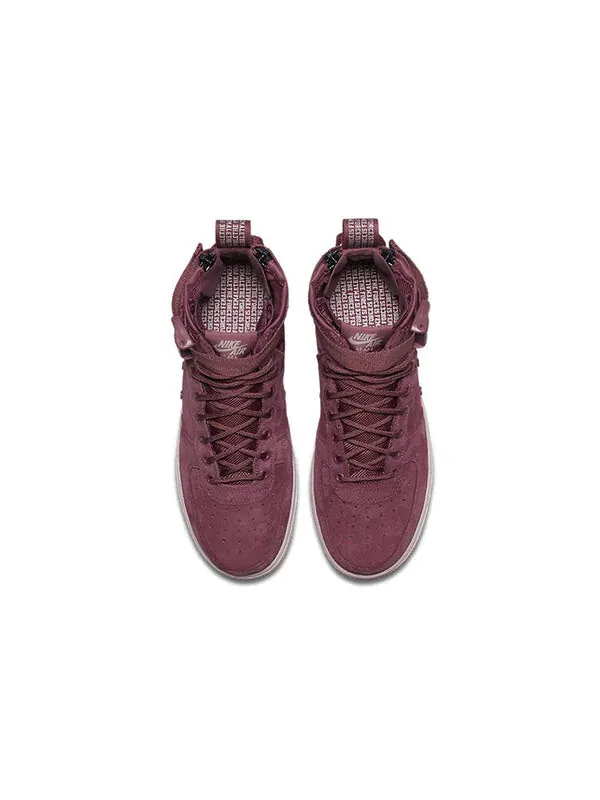 Кроссовки sf air force 1 mid 'force is female' Nike — изображение 4 из 4, винтажный винный/розовый