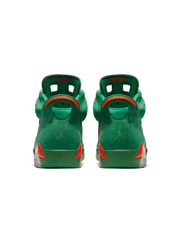 Кроссовки 6 ретро nrg Air Jordan — изображение 3 из 4, зеленый/оранжевый