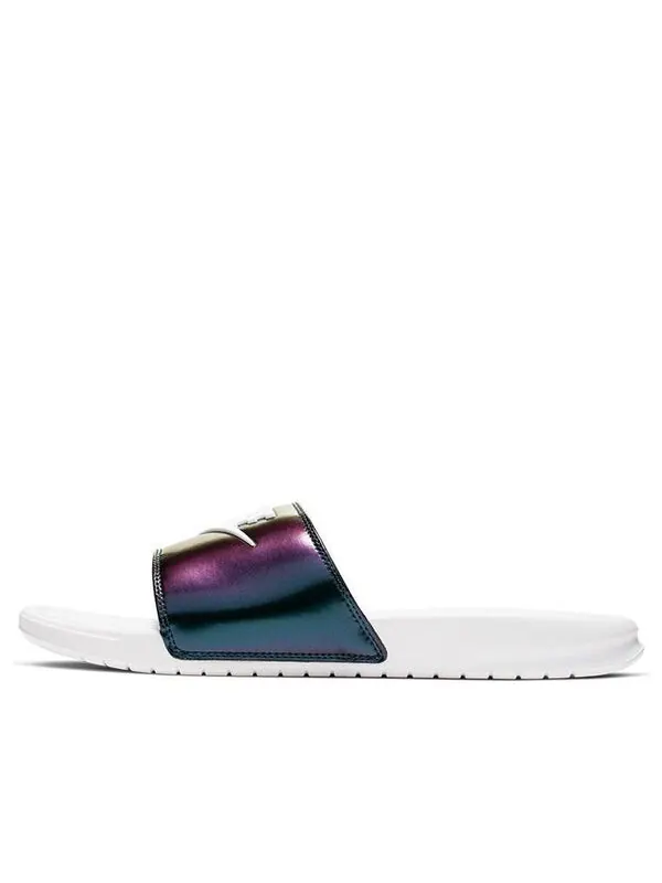 Тапочки benassi jdi se 'lucid green' Nike — изображение 1 из 4, фиолетовый
