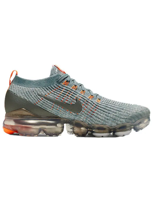 Кроссовки air vapoarmax Flyknit 3 Nike — изображение 2 из 4, серый/оранжевый