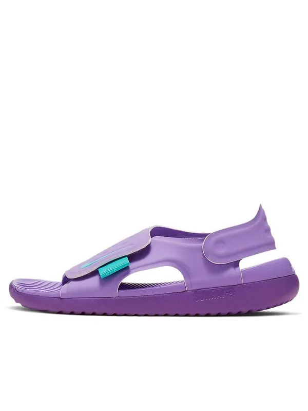Сандалии sunray adjust 5 Nike — изображение 1 из 4, фиолетовый/зеленый