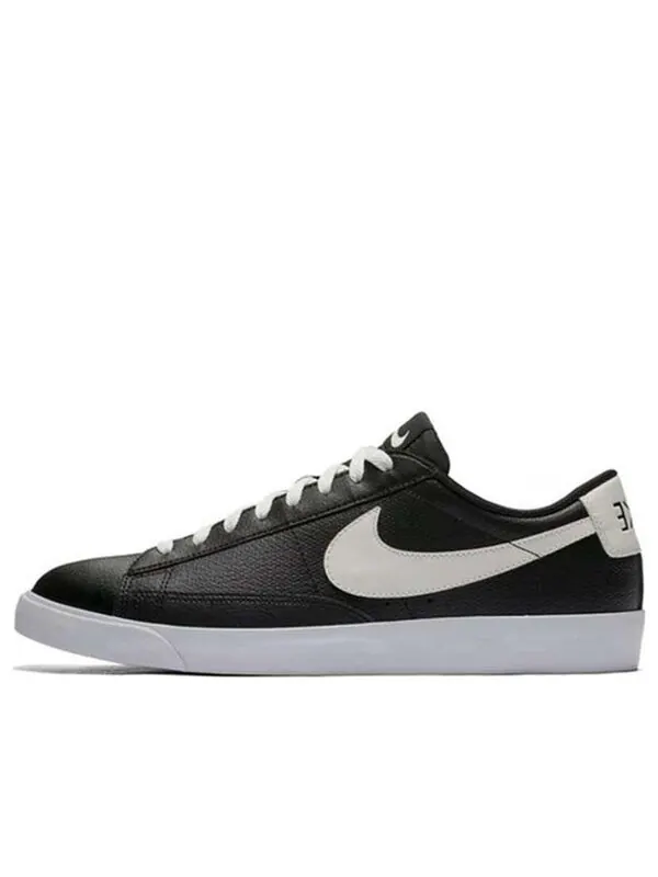 Кроссовки блейзер низкие кожаные Nike — изображение 1 из 4, черный