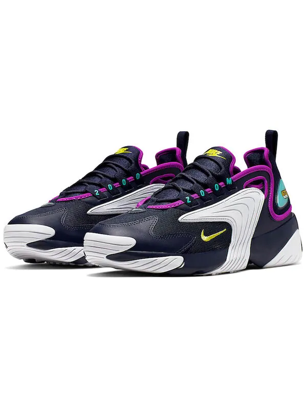 Массивные кроссовки zoom 2k Nike — изображение 2 из 4, синий/желтый-белый