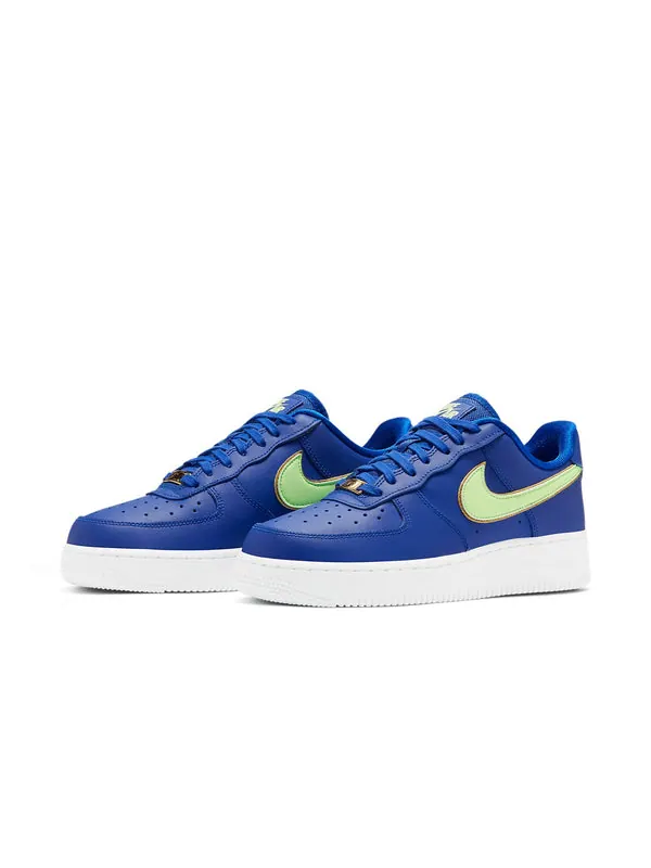 Кроссовки air force 1 '07 ess 'hyper blue volt' Nike — изображение 3 из 4, синий/зеленый