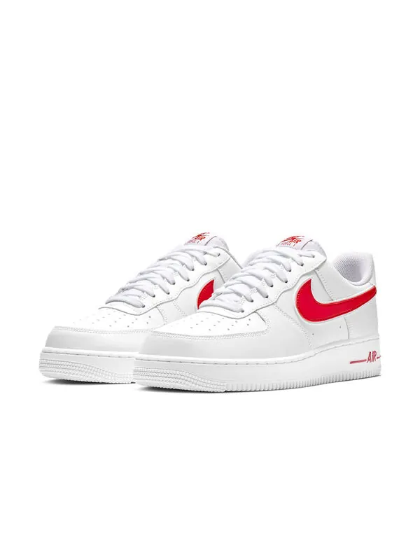 Кроссовки air force 1 low '07 3 'gym red' Nike — изображение 3 из 4, белый/красный
