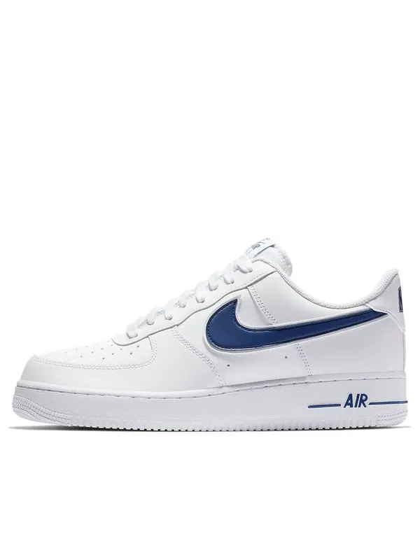 Кроссовки air force 1 '07 3 'white deep royal' Nike — изображение 1 из 4, белый/синий
