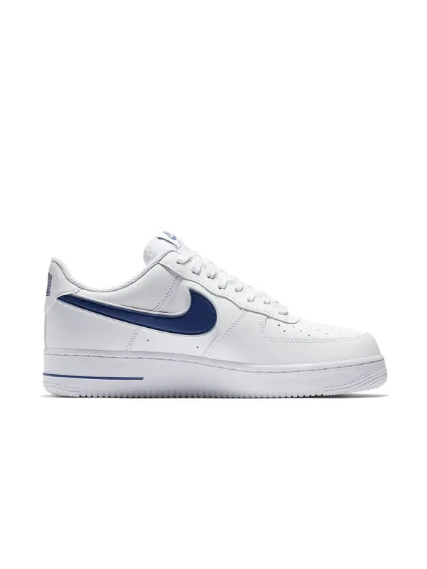 Кроссовки air force 1 '07 3 'white deep royal' Nike — изображение 2 из 4, белый/синий