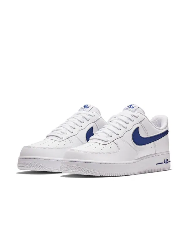 Кроссовки air force 1 '07 3 'white deep royal' Nike — изображение 3 из 4, белый/синий