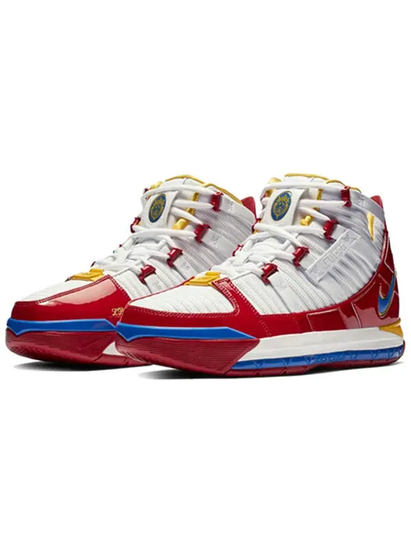 Кроссовки zoom lebron 3 Nike — изображение 3 из 4, белый/красный