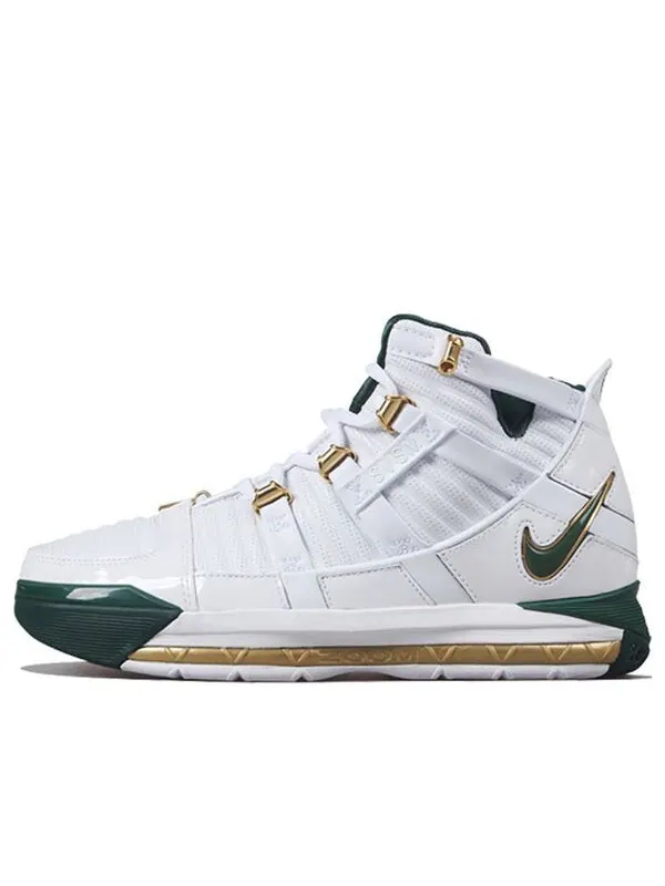 Кроссовки zoom lebron 3 qs 'svsm home' Nike — изображение 1 из 4, белый/зеленый