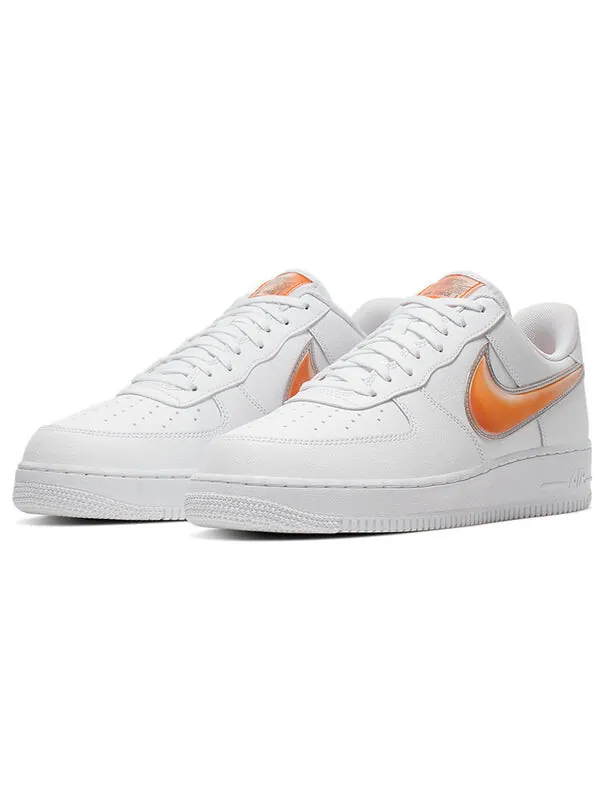 Кроссовки air force 1 низкие Nike — изображение 3 из 4, белый/оранжевый