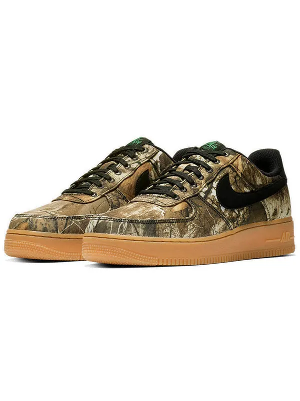 Кроссовки x realtree air force 1 low Nike — изображение 2 из 4, черный--коричневый