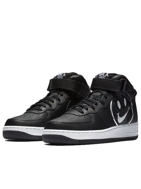 Кроссовки air force 1 mid 'have a day - black' Nike — изображение 3 из 4, черный/белый