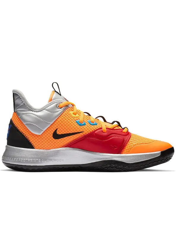 Кроссовки pg 3 nasa 3 оранжево- Nike — изображение 2 из 4, оранжевый/серый