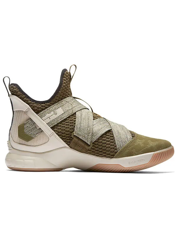 Кроссовки леброн солдат 12 Nike — изображение 2 из 4, серый/зеленый