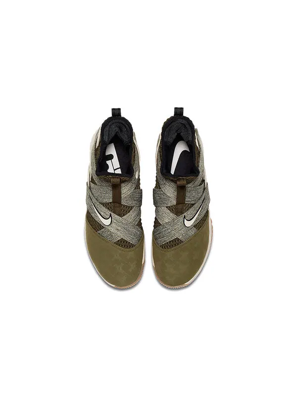 Кроссовки леброн солдат 12 Nike — изображение 4 из 4, серый/зеленый